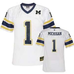   Wolverines Youth White Stadium Football Jersey: Sports & Outdoors