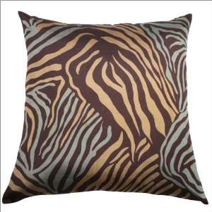   Rizzy Home T 2843 Brown Zebra Print Pillow   Set of 2: Home & Kitchen