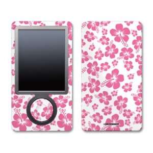  Pink Hibiscus Design Zune 30GB Skin Decal Protective 