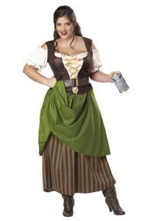 Tavern Maiden Plus Size Halloween Costume  