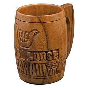  Hawaiian Wood Mug Hang Loose Beer 5 inch: Kitchen & Dining