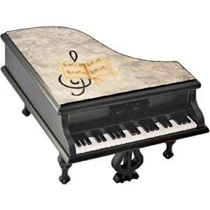  Italian Mother of Pearl Grand Piano Music Box