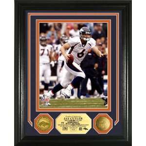    Jay Cutler Photo Mint with 2 24KT Gold Coins: Everything Else