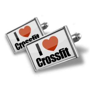  Cufflinks I Love Crossfit   Hand Made Cuff Links: A MAN 