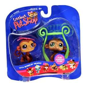   Monkey with Brown Eyes and Pink Bow (Girl) Plus Fun Jungle Gym (50682