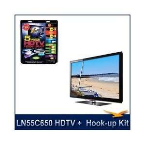 Samsung   LN55C650   55 1080p 120Hz LCD HDTV w/ High Speed Cable 
