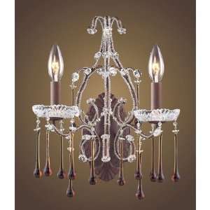  Elk Lighting 4010/2AM Opulence Wall Sconce in Rust and 