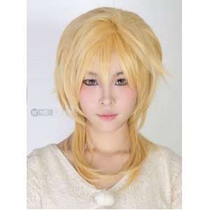  Vocaloid Kagamine Len Cosplay Yellow Short Party Hair Wig 