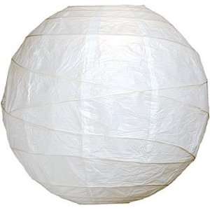   White 24 Inch Large Paper Lantern (free style ribbing): Home & Kitchen