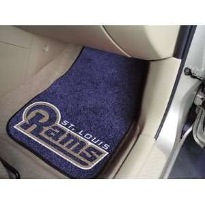  St Louis Rams NFL Carpet Car And Truck Mats: Sports 