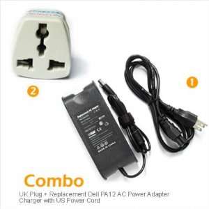  UK Plug + Replacement Dell PA12 AC Power Adapter Charger 