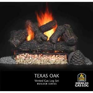  American Gas Logs BEST FIRE Texas Oak Series Vented With 
