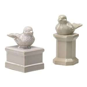  Ceramic Bird On Pedestal 02339: Patio, Lawn & Garden