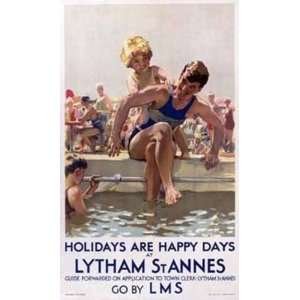 Septimus Scott   Holidays Are Happy Days At Lytham St Annes Giclee on 