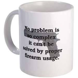  Proper Firearm Useage Funny Mug by CafePress: Kitchen 
