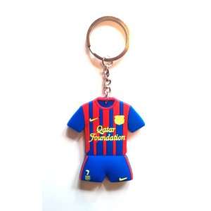  FC Barcelona David Villa #7 Home Jersey Keychain 