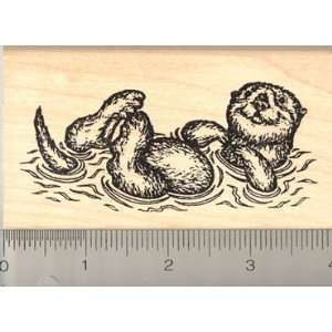  Sea Otter Floating Rubber Stamp: Arts, Crafts & Sewing