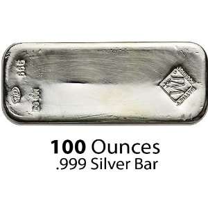  Silver Bar 100 oz Johnson Matthey