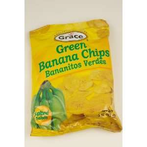 Grace Green Banana Chips, 3oz:  Grocery & Gourmet Food