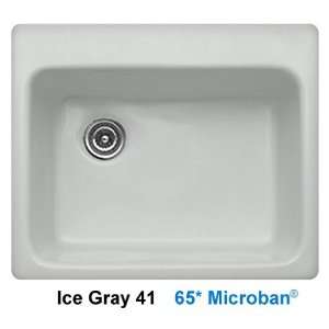 CorStone 10141 Ice Gray Bristol Bristol Single Bowl Self Rim Kitchen 