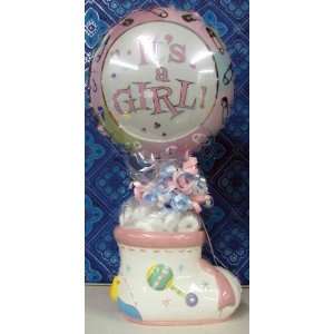  Burton and Burton 10331 Pink Its A Girl Bootie Gift 