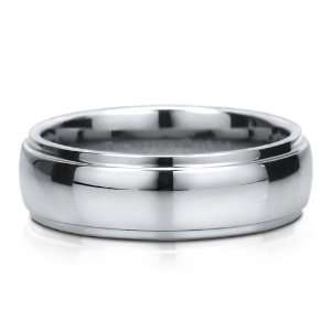  Step Down Design Domed Tungsten Carbide Ring Band Comfort 