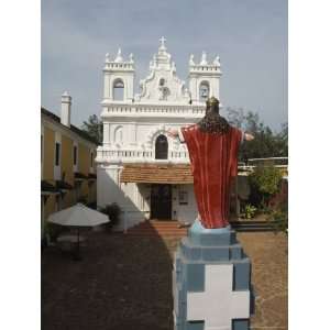 Old Portuguese Church in Grounds of Fort Tiracol, Goa, India Premium 