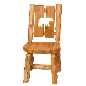  Log Cut Out Side Chair   Bear: Home & Kitchen