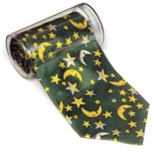  100% Silk Celestial Tie in Billiard Green with a Tie Caddy 