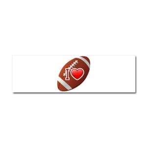  Car Magnet 10 x 3 I Love Football: Everything Else