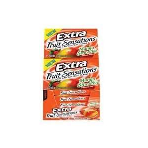 Extra Chewing Gum Fruit Sensations Mango Smoothie Sugarfree 15 Ct   10 