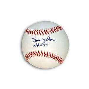   John Autographed MLB Baseball Inscribed 288 Wins Everything Else