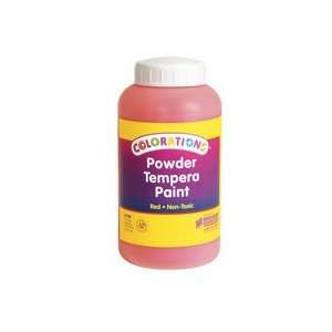  Red Colorations Powder Tempera   1lb: Office Products