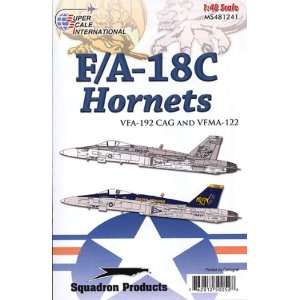    F/A 18 C Hornet VFA 192, VFMA 122 (1/48 decals) Toys & Games