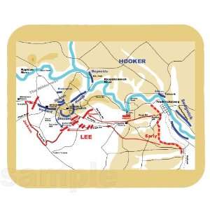  Battle of Chancellorsville Map Mouse Pad 