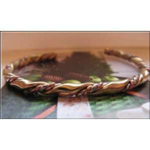   Inch Solid Copper Tri Metal Cuff Bracelet #21S 