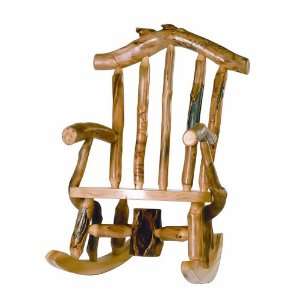  Aspen Mountain Snowload Log Rocking Chair: Home & Kitchen