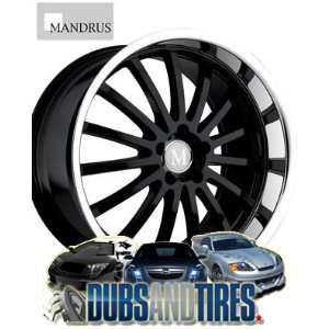  19 Inch 19x9.5 Mandrus wheels Millenium Gloss Black Mirror 