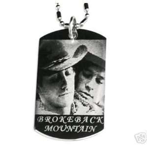  Brokeback Mountain Dogtag Necklace w/Chain and Giftbox 