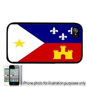   Acadian Cajun Flag Apple iPhone 4 4S Case Cover Black: Everything Else