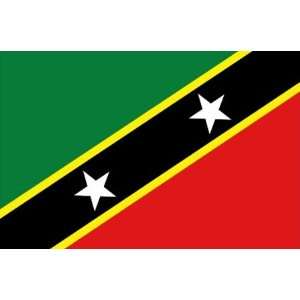  St. Kitts Nevis 3ft x 5ft Nylon Flag   Outdoor: Patio 
