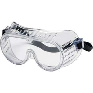  Safety Goggles   Perforated   Clear Lens & Rubber Strap 