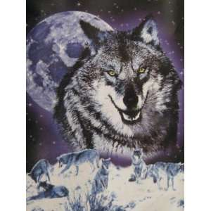  Snow Wolfs Full Moon Winter Soft Throw 50 X 60: Everything 
