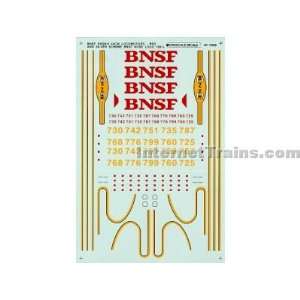  Microscale N Scale Dash 9 44CW Decal Set   BNSF Red 