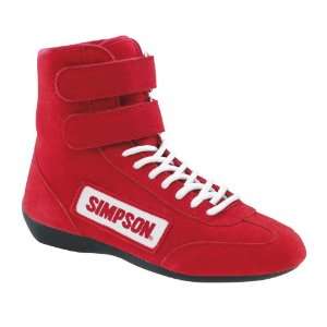  Simpson Racing 28115RD The Hightop Red Size 11 1/2 SFI 