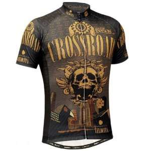  Fixgear Cycling Jersey Brown/black Short Sleeves Custom 
