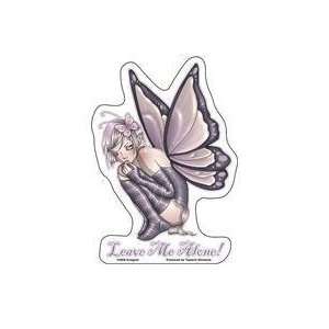 Krisgoat   Leave Me Alone Purple Shy Butterfly Fairy   Sticker / Decal
