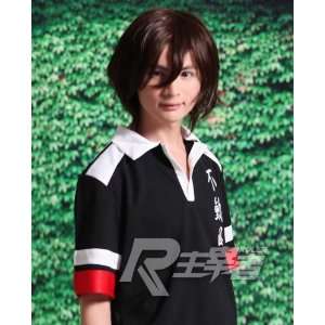  Brown Short Length Anime Cosplay Costume Wig: Toys & Games