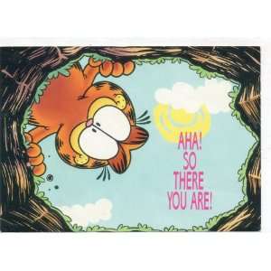  Post Card Garfield Advertising Ephemeral: AHA! SO THERE 