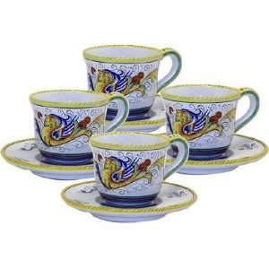   RAFFAELLESCO 4 Pcs Cup and Saucer [#031/SET4 RAF]